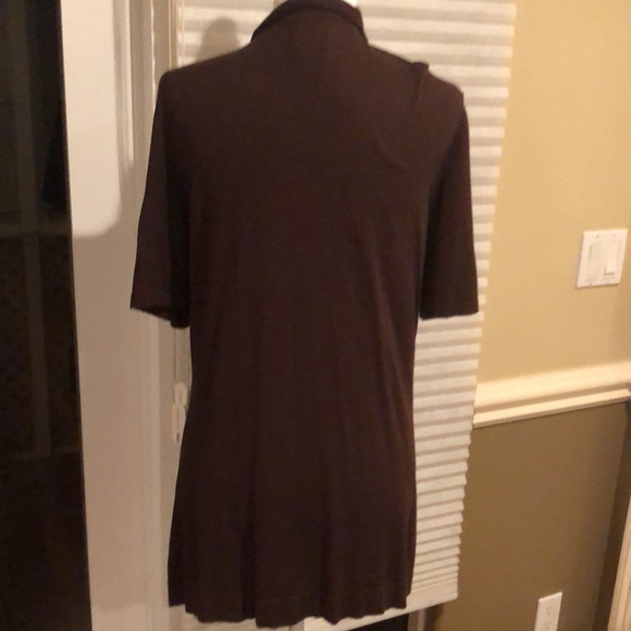 🩷3/$15 Brown short sleeve sweater - Picture 4 of 5
